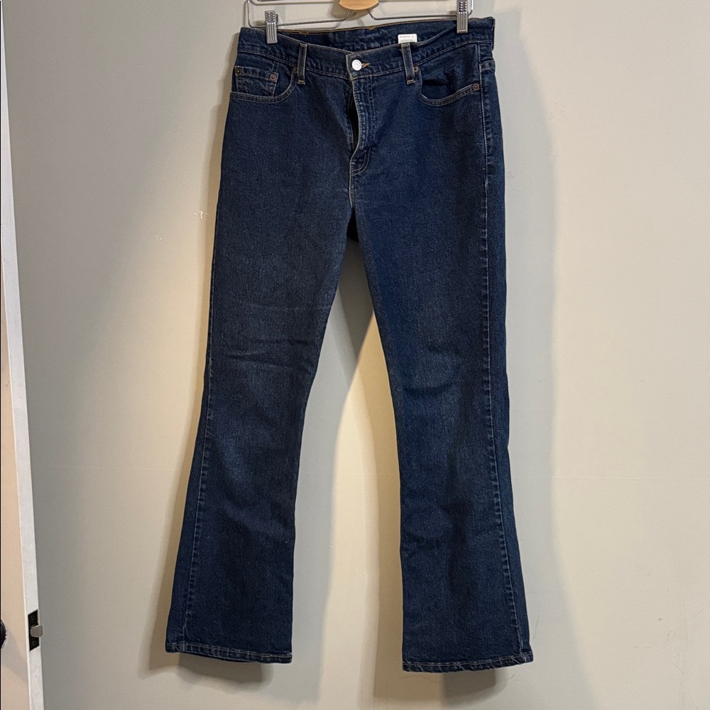 Levi’s‎ 515 Bootcut Jeans Womens Size 14 Dark Mid Rise Classic Denim